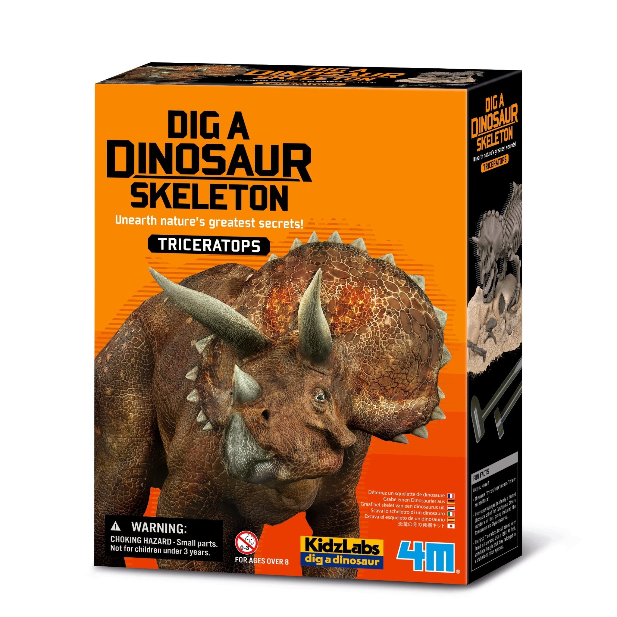 4M Kidz Labs / Triceratops Skeleton Excavation - Premium for Kids in Qatar | Toysaro.com